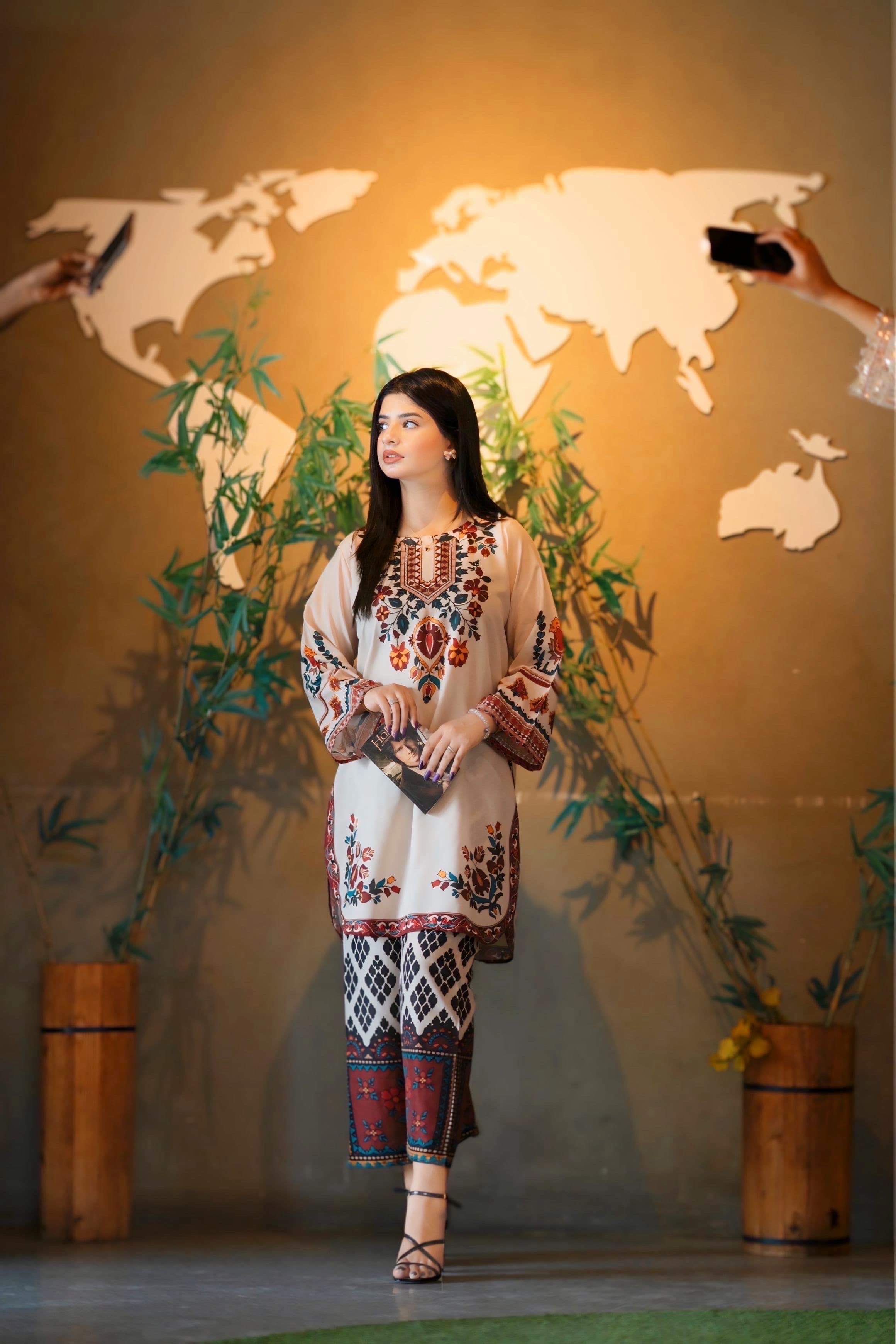 Swis Lawn Digital Printed Suit - Soft, Breathable & Stylish Summer Fabric
