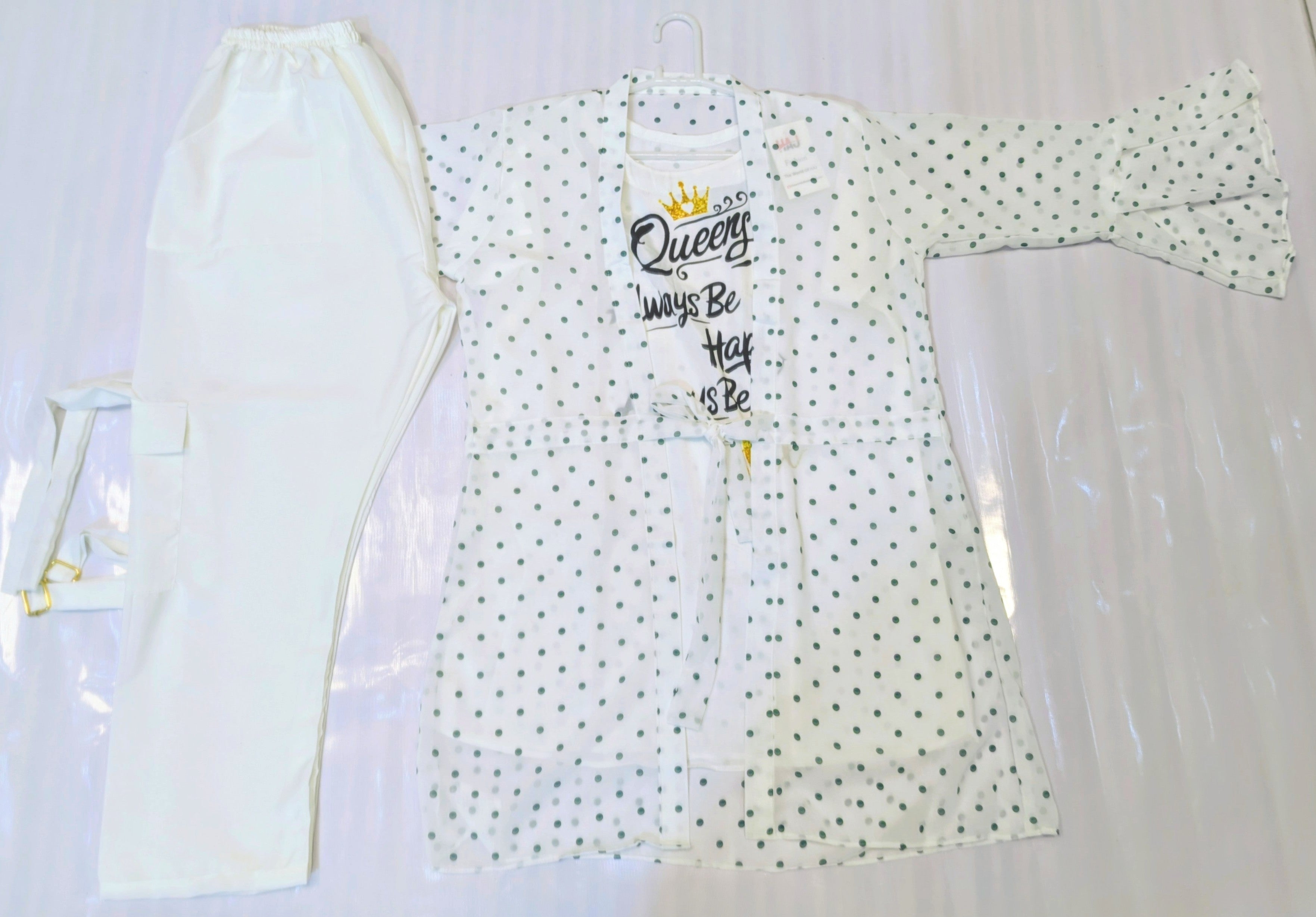 Shuffon Double top with cargo trouser