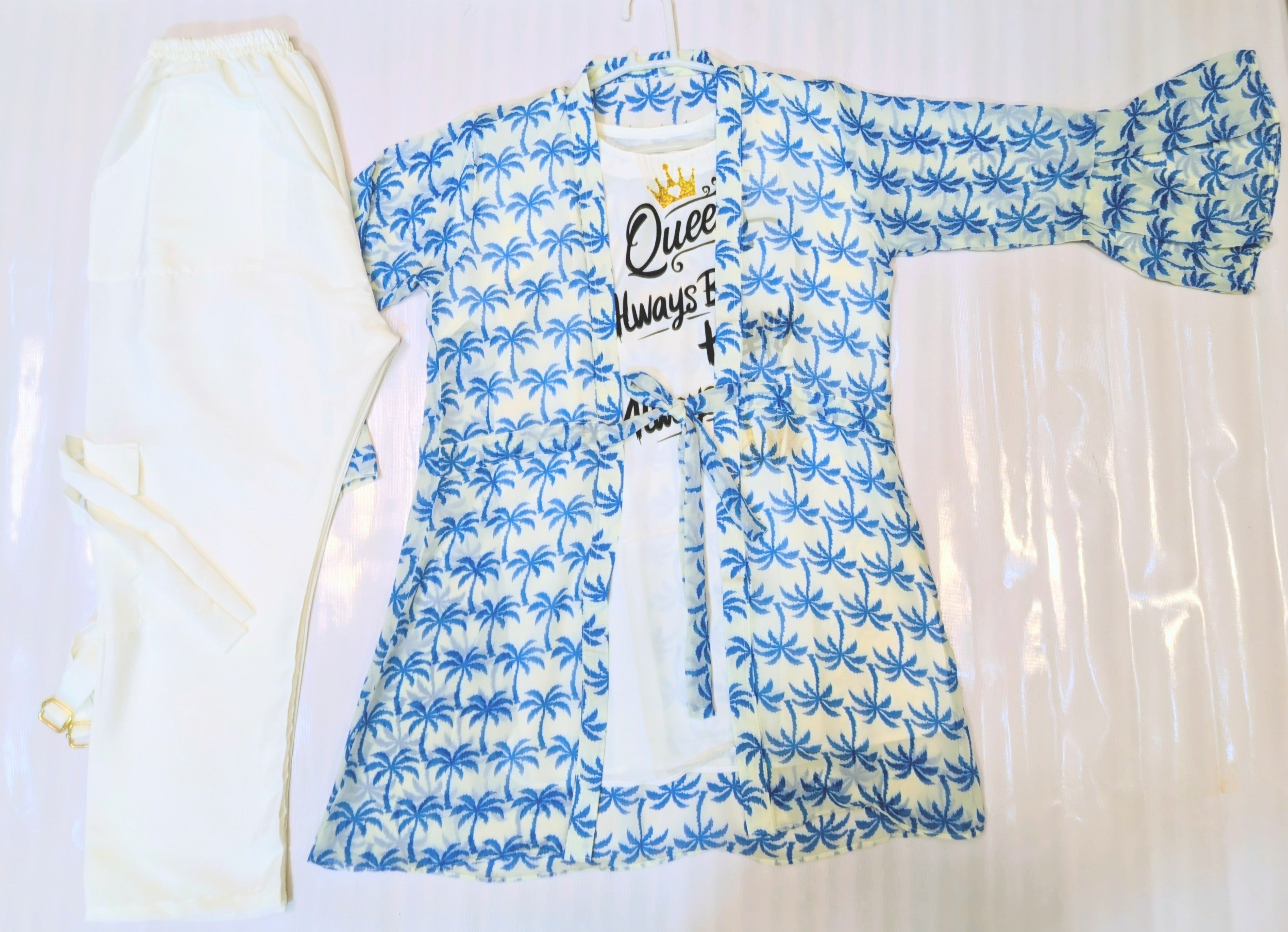 Shuffon Double top with cargo trouser