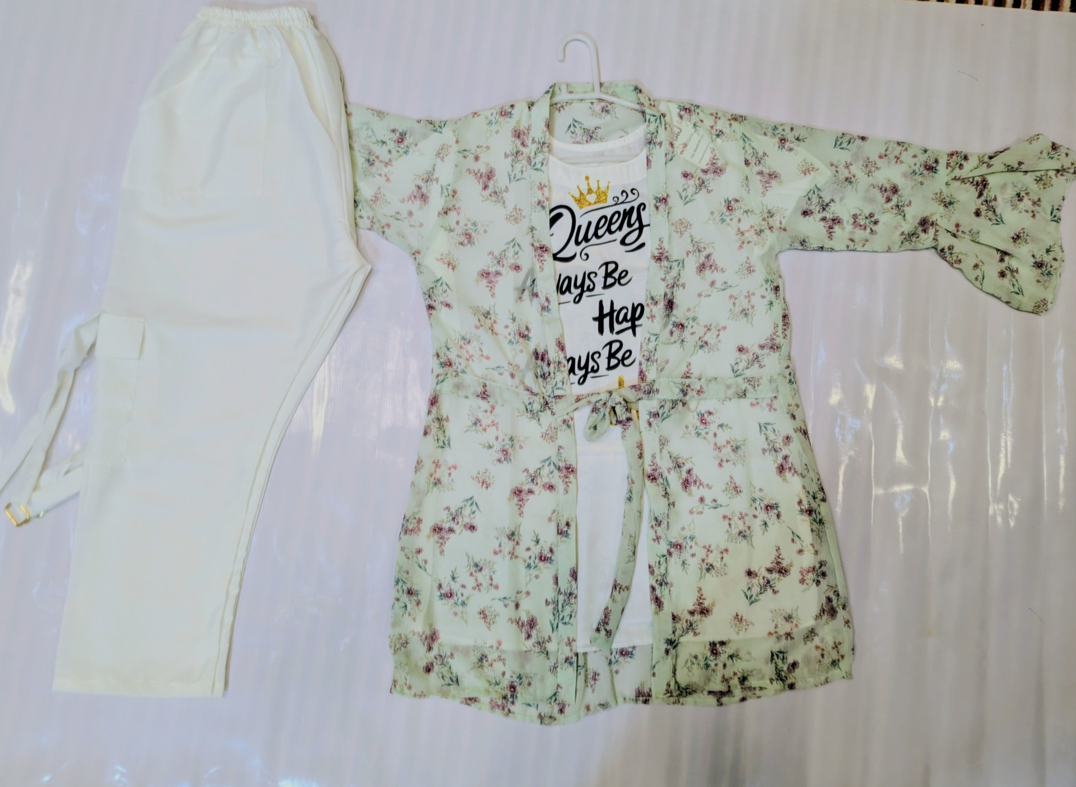 Shuffon Double top with cargo trouser